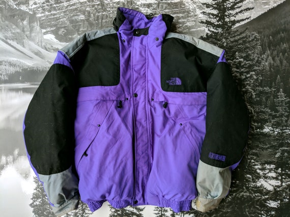 lilac north face puffer