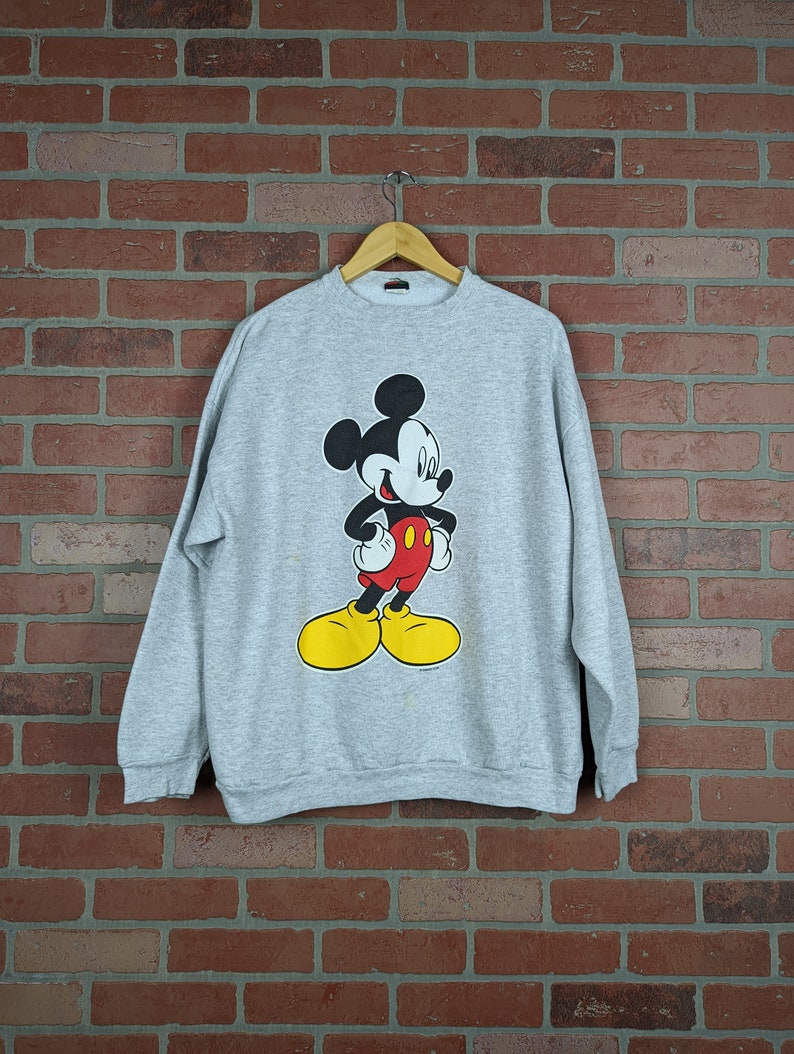 Vintage 90s Disney Mickey Mouse ORIGINAL Crewneck / Sweatshirt Large image 1