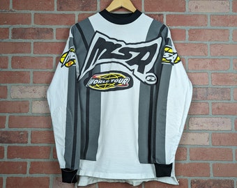 Vintage 90s MSR World Tour ORIGINAL MTX Motorcross Jersey - Medium