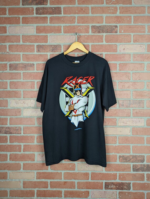 Vintage 90s Speed Racer Racer X ORIGINAL Cartoon T