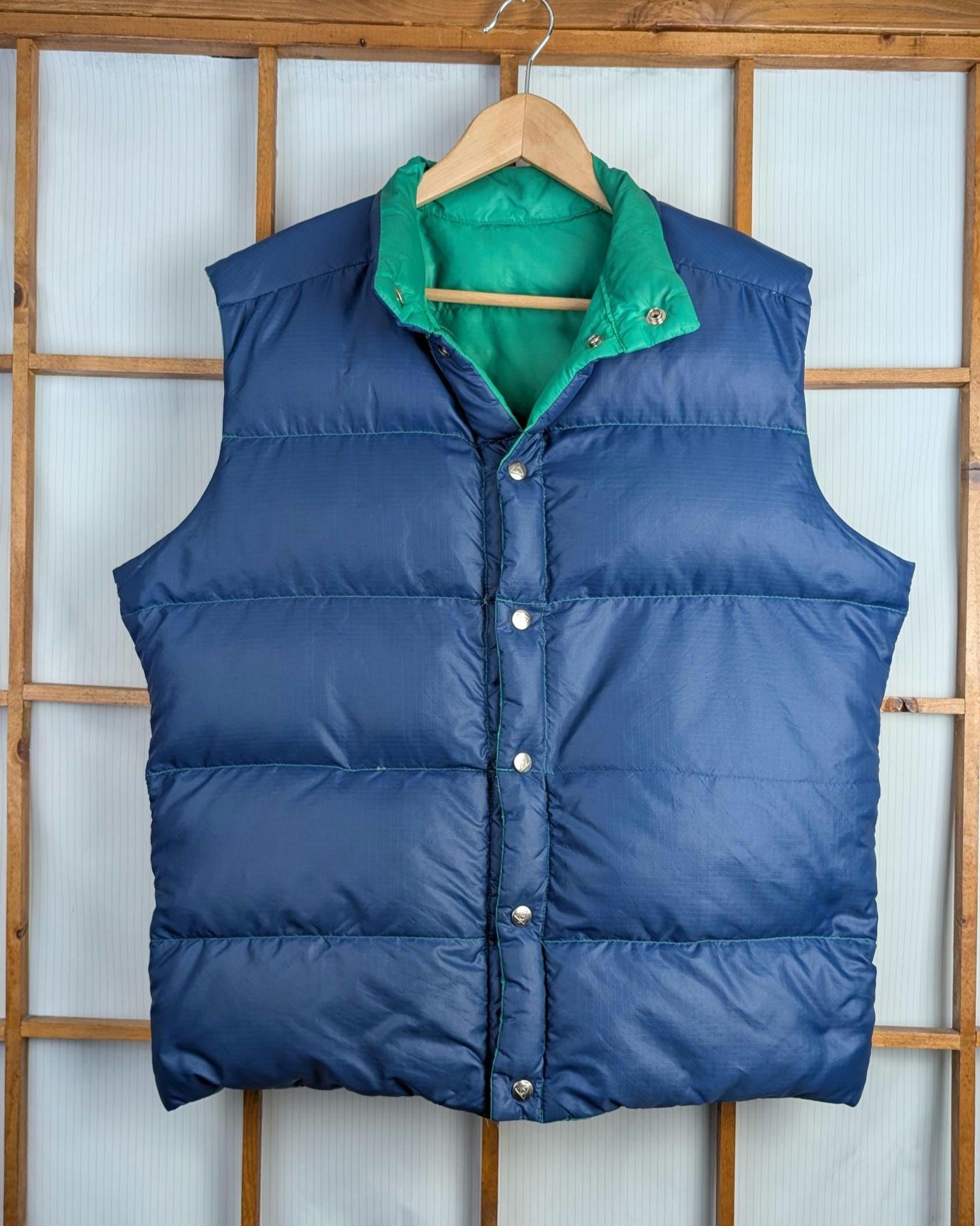 80s90s vintage usa製 Walls navy down vest 80's Walls BLIZZARD-PRUF Down Vest / ウォールズ ダウンベスト 古着