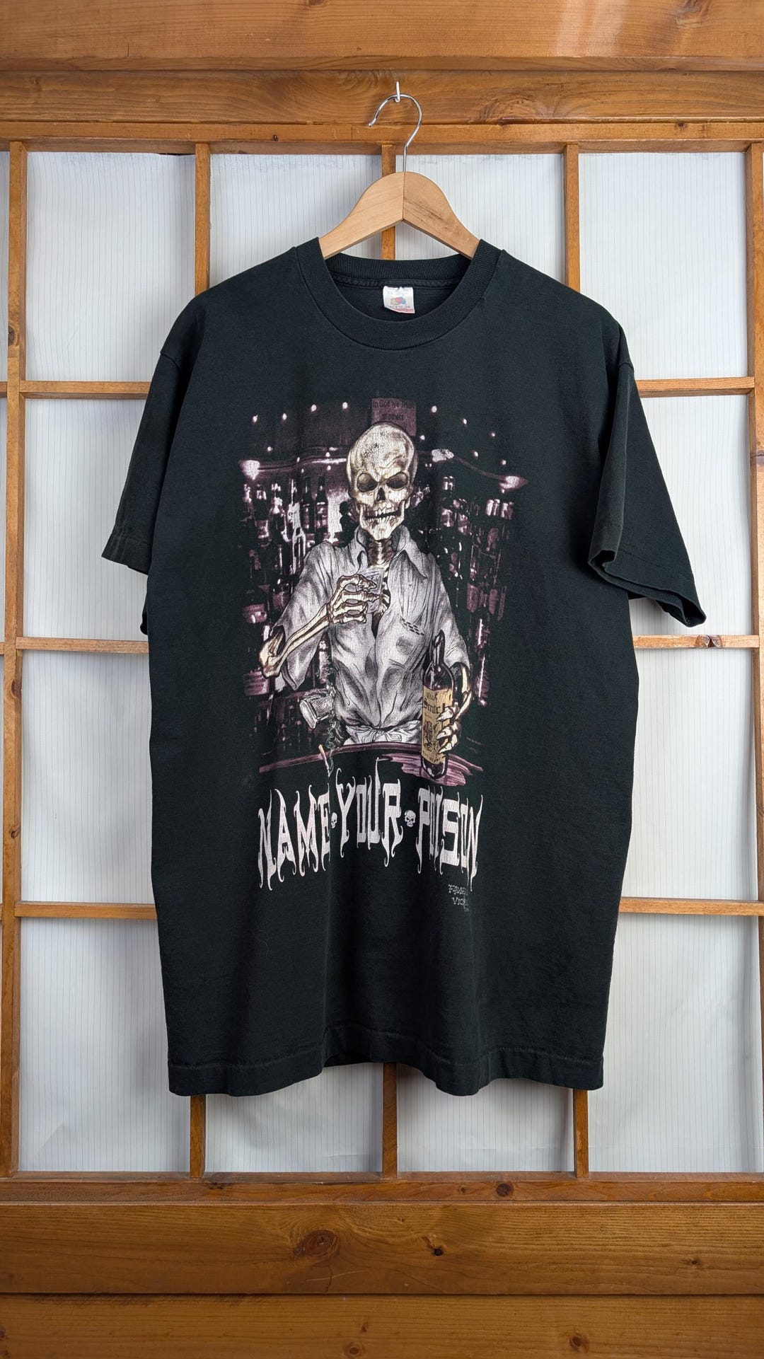 Vintage 1994 Fashion Victim Name Your Poison Tee - Extra Large - Etsy