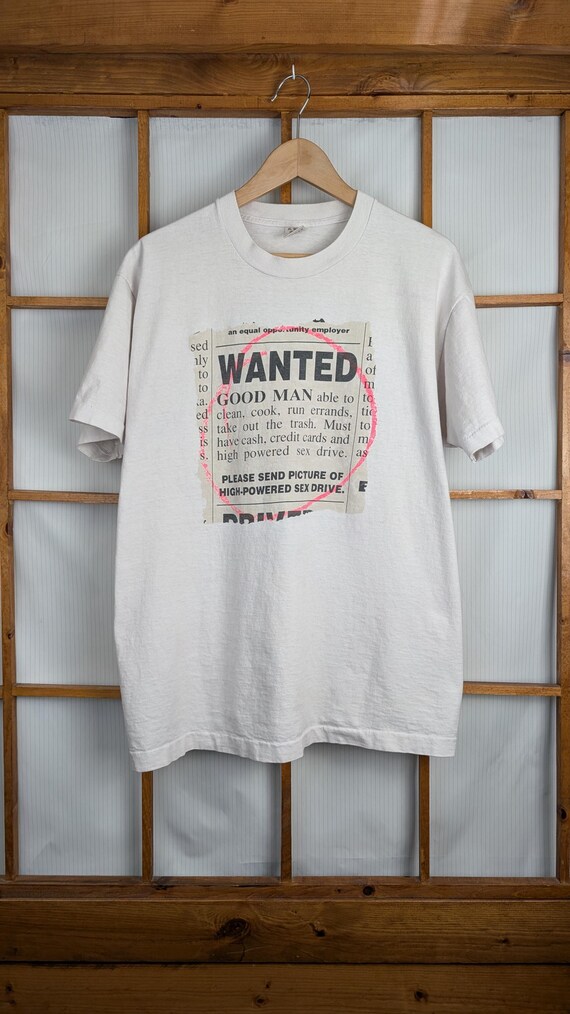Vintage 90s Wanted: Good Man Tee - Extra Large