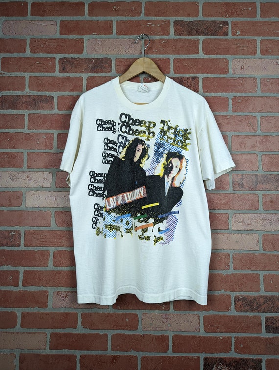 Vintage 80s Double Sided Cheap Trick ORIGINAL Ban… - image 1