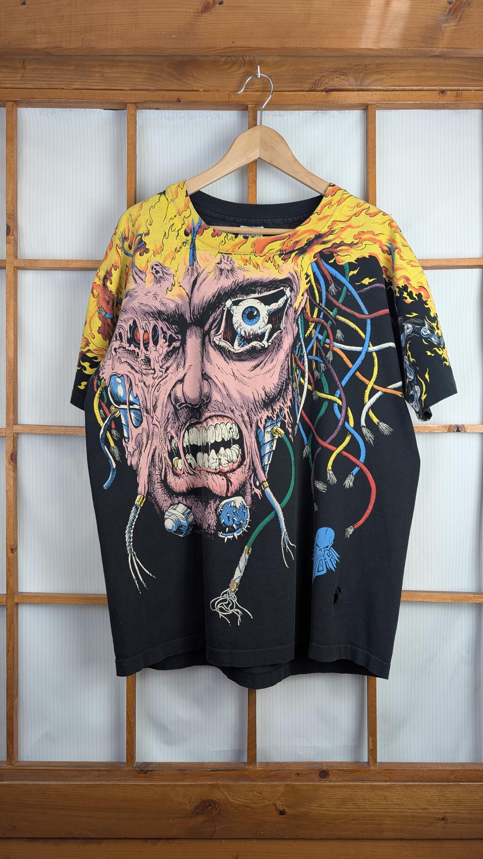 Vintage 90s Liquid Blue Overload Weapon X Tee - Extra Large - Etsy
