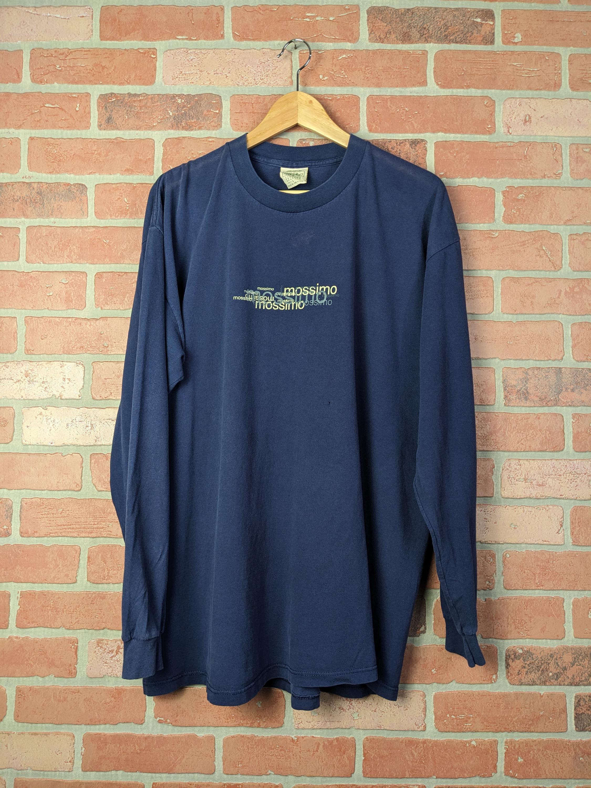 90s Mossimo Tシャツ ネイビー フェード L POST JUNK / 90's MOSSIMO USA製 Tシャツ [L]