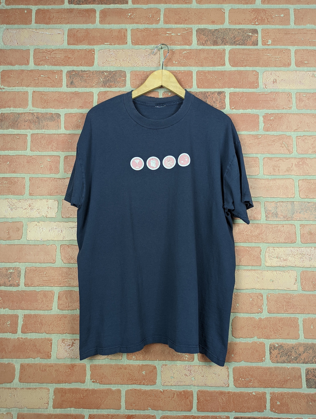 Maglietta Blu Con Logo Ricamato In Cotone U.S. Grand Polo US51629M Da - Foto 10