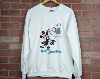 Vintage 80s Disneyland 20 Years of Magic ORIGINAL Crewneck Sweatshirt - Extra Large (fits Large)