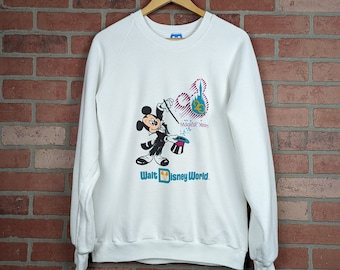 Vintage 80s Disneyland 20 Years of Magic ORIGINAL Crewneck Sweatshirt - Extra Large (fits Large)