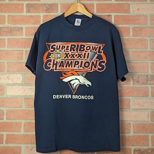 Vintage 90s NFL Denver Broncos Football ORIGINAL Superbowl Champions Tee - Large