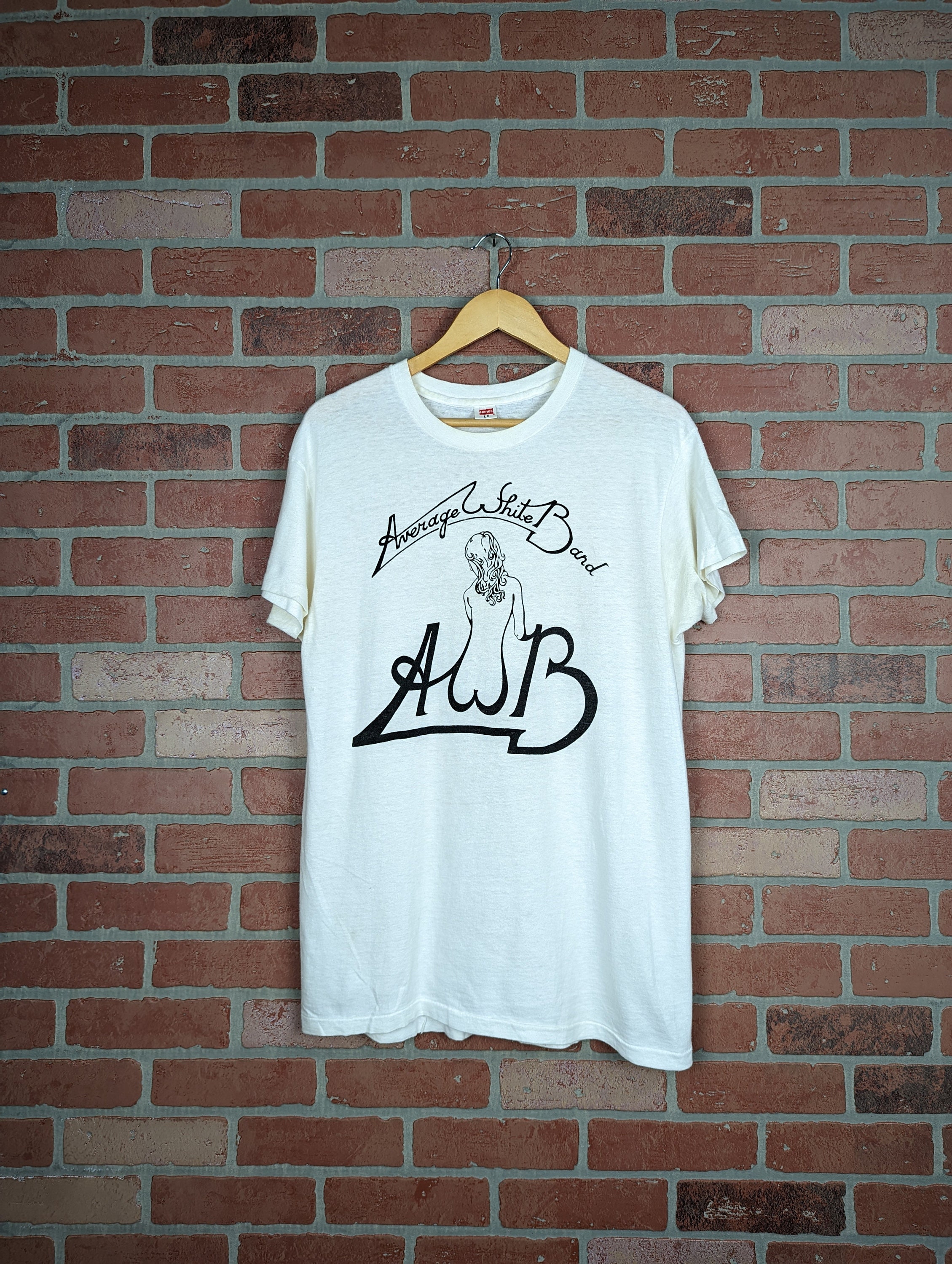 Average T Shirt White Band Average T Shirt White Band