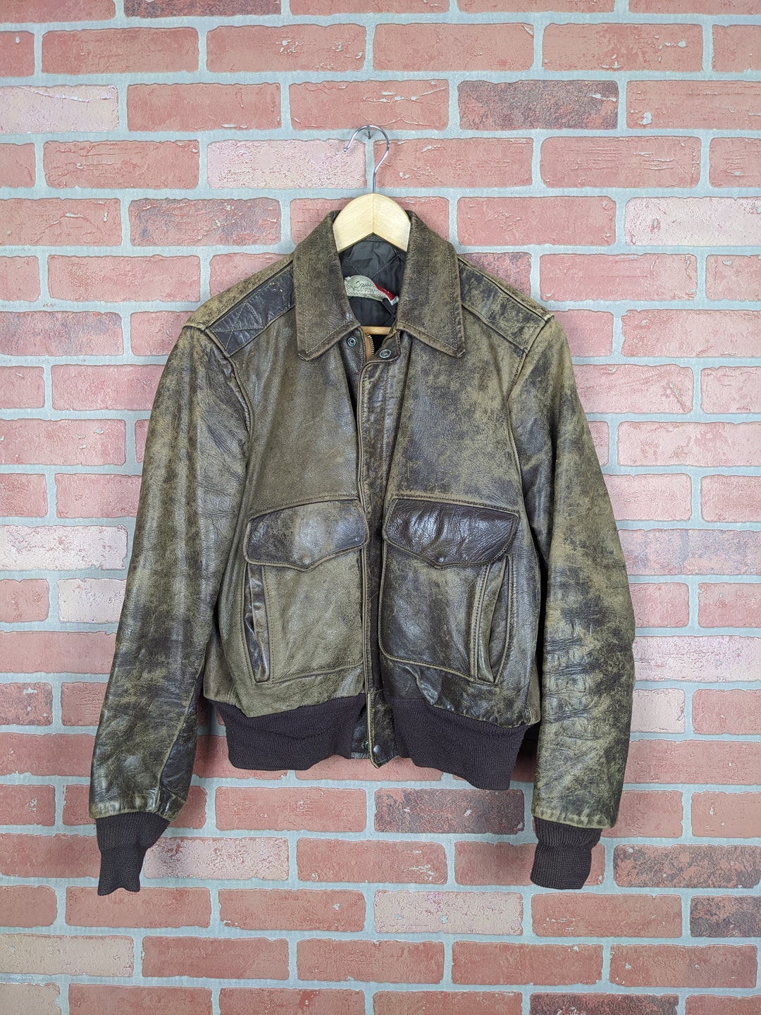 Vintage 1950s Hercules Outerwear by Sears Horsehide Leather ORIGINAL ...