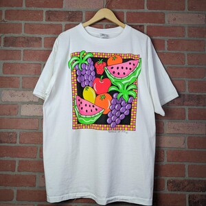 Vintage 90s Bunch of Fruit ORIGINAL Fruit Tee - Extra Large