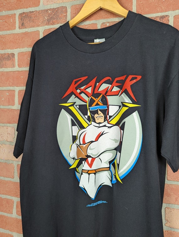 Vintage 90s Speed Racer Racer X ORIGINAL Cartoon Tee - Large