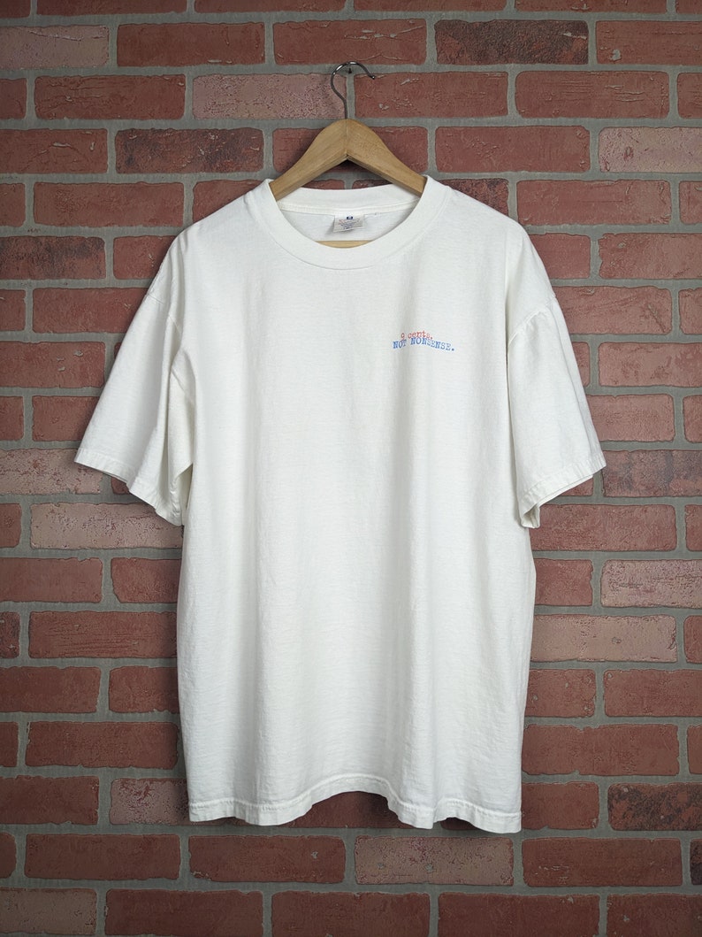 Vintage 90s Sprint 9 Cents not Nonsense ORIGINAL Promo Tee Exrtra Large image 2