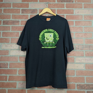 Vintage 2003 Spongebob Lucky Pants ORIGINAL Cartoon Character Tee - Extra Large