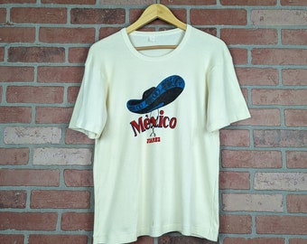 Vintage 70s Juarez Mexico ORIGINAL Tourist Tee - Women's Medium / Large