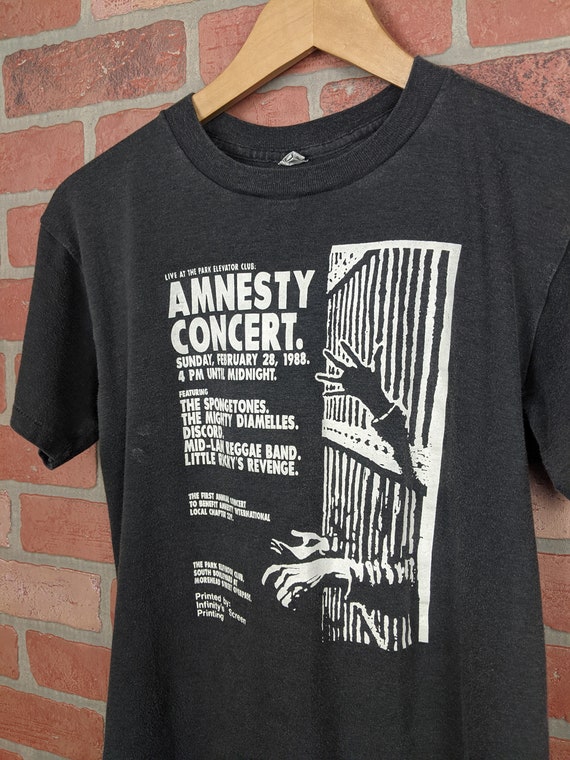 Vintage 1988 Amnesty Concert at Park Elevator Clu… - image 2