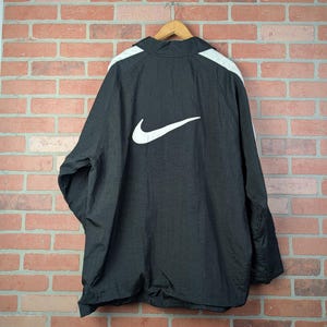 Vintage 90s Men's XXL 2XL Nike Big Swoosh Full Zip