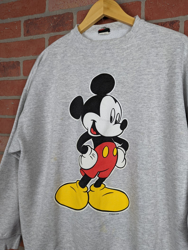 Vintage 90s Disney Mickey Mouse ORIGINAL Crewneck / Sweatshirt Large image 2