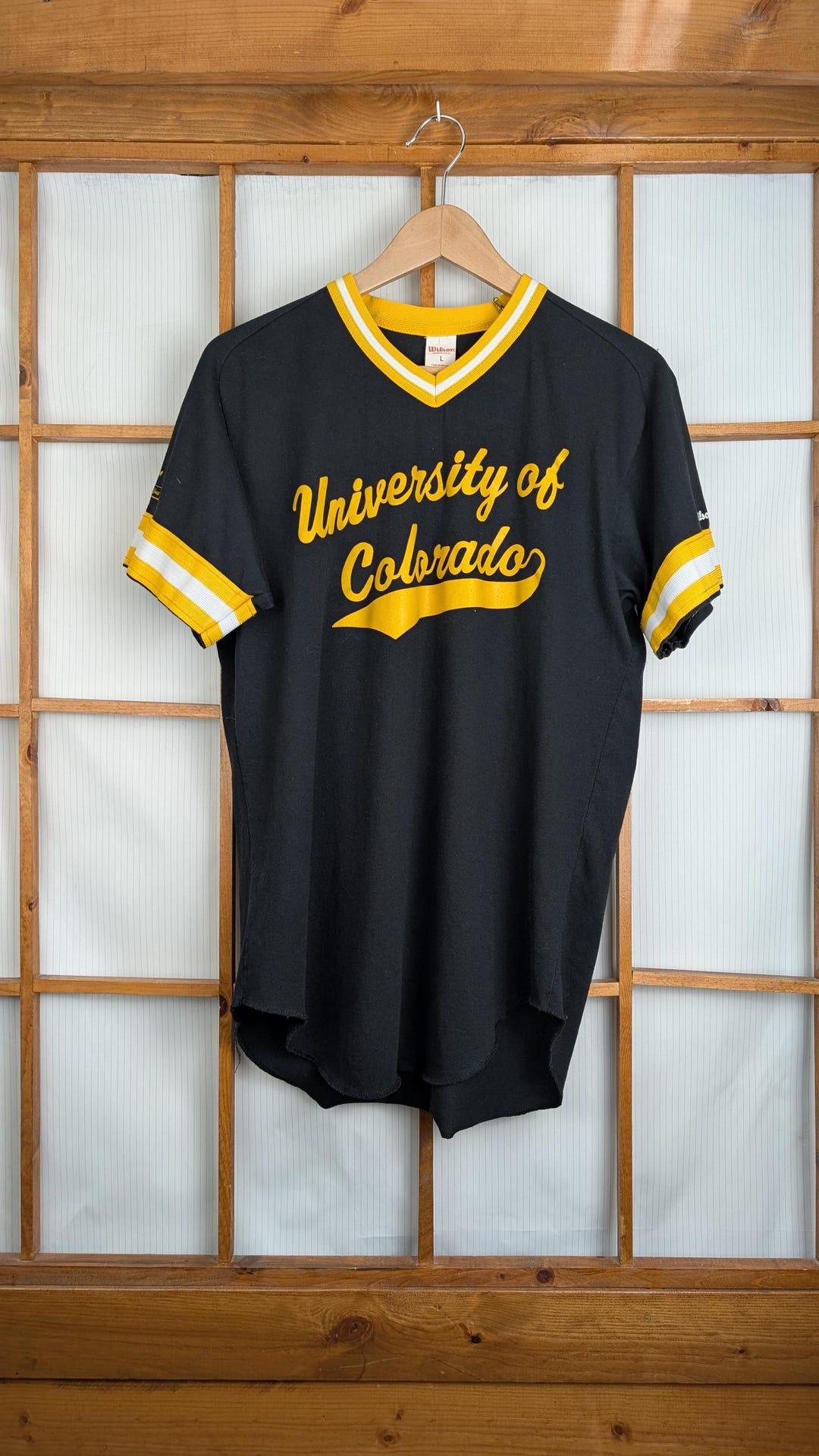 Colorado Script Logo Vintage 80s 90s University of Colorado Script Jersey Tee - Large - Etsy