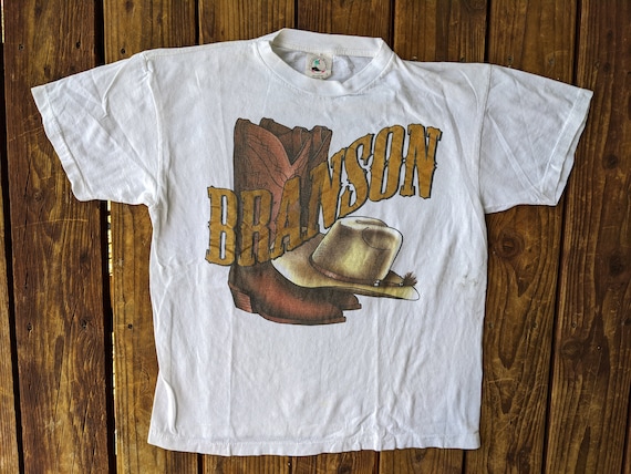 Vintage 90s Branson Cowboy Hat and Boots Single St