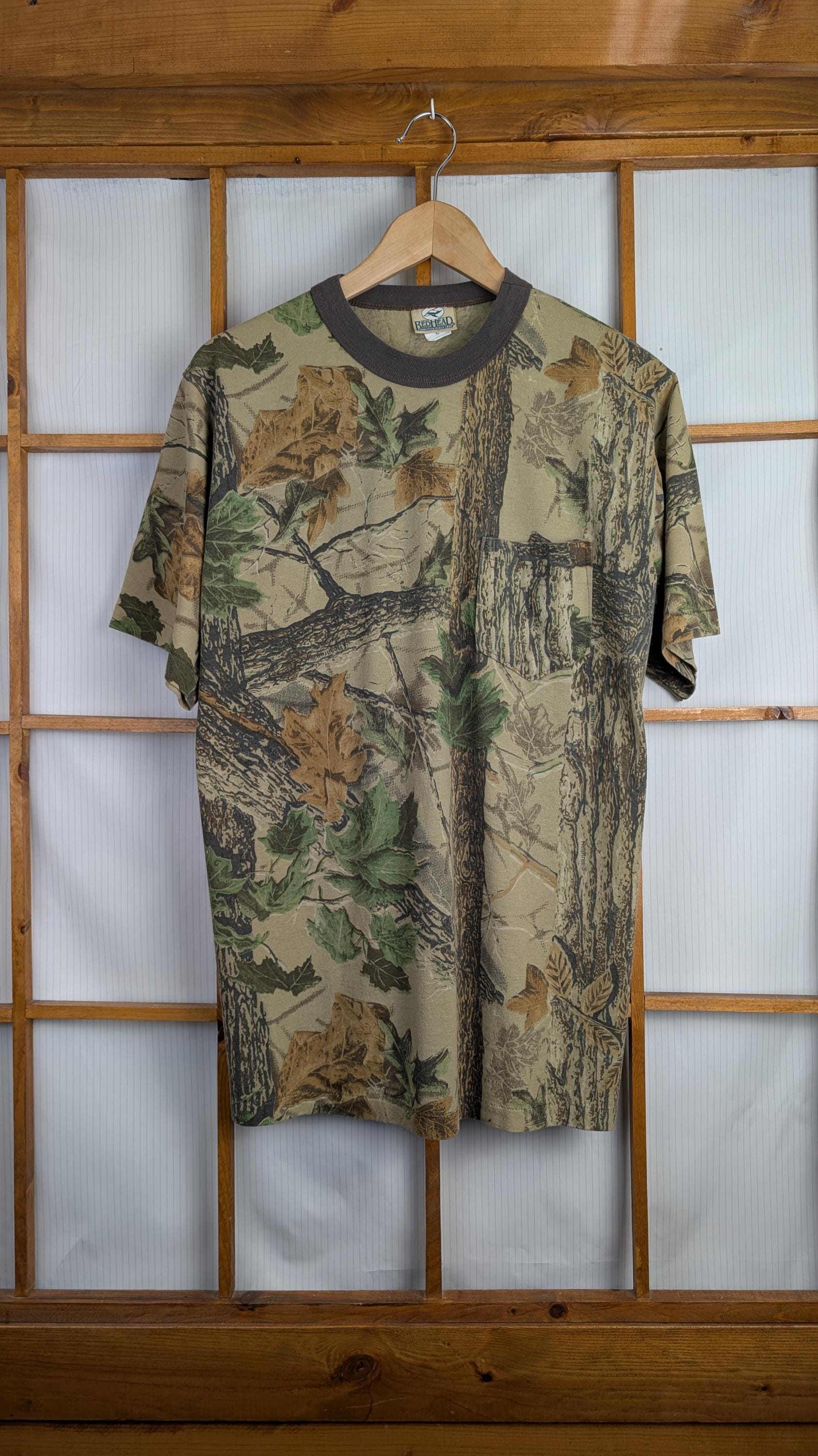 T-shirt vintage Country Wear chêne mousse 5XL Realtree camouflage