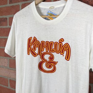 Vintage 80s Kahlua Liquer ORIGINAL Promo Tee Large image 2