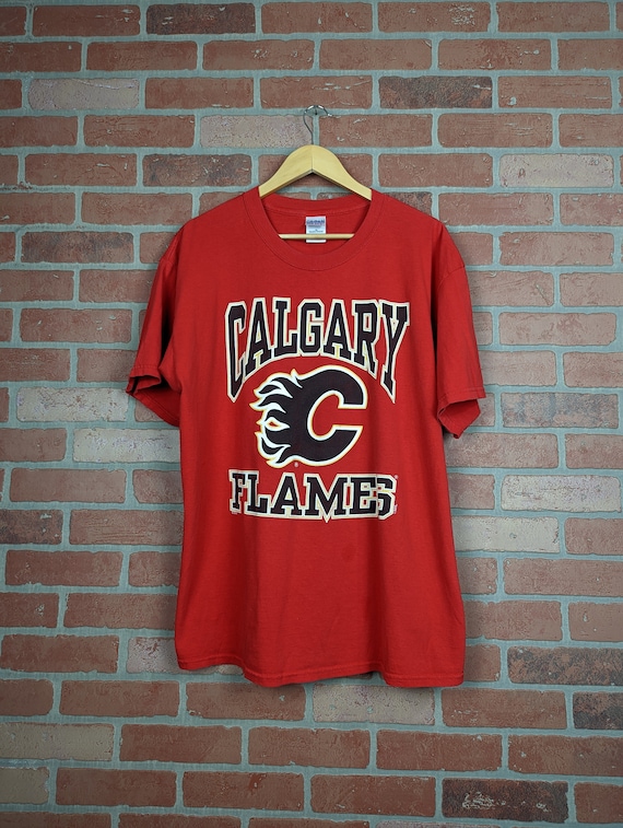 Vintage 90s NHL Calgary Flames Hockey Logo ORIGINA