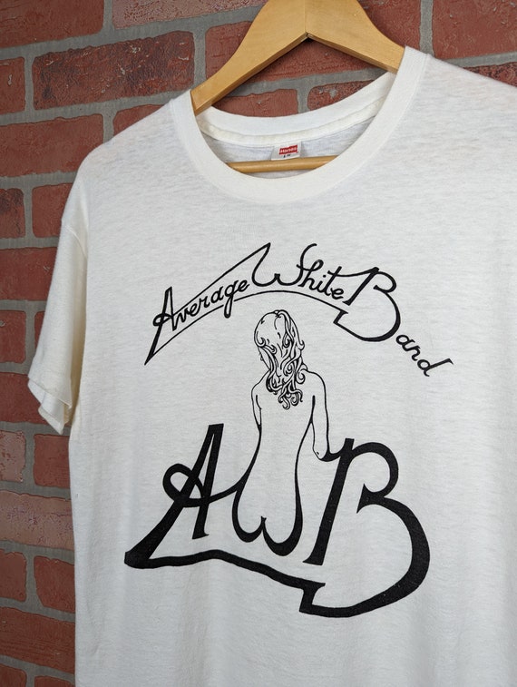 Average T Shirt White Band Average T Shirt White Band