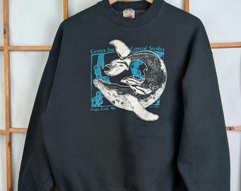 Vintage 90s Center for Coastal Studies Cape Cod Crewneck - Extra Large