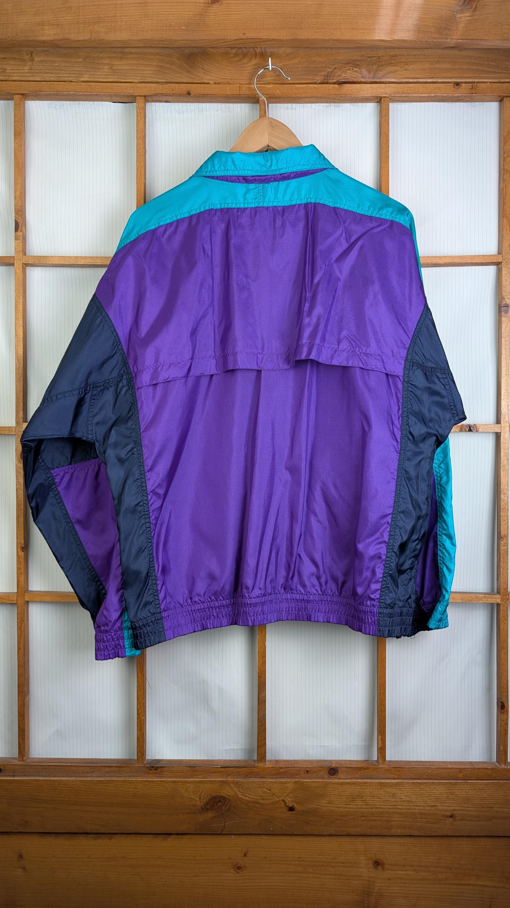 Vintage 90s Nike Aqua Berry Zip up Windbreaker - Medium - Etsy