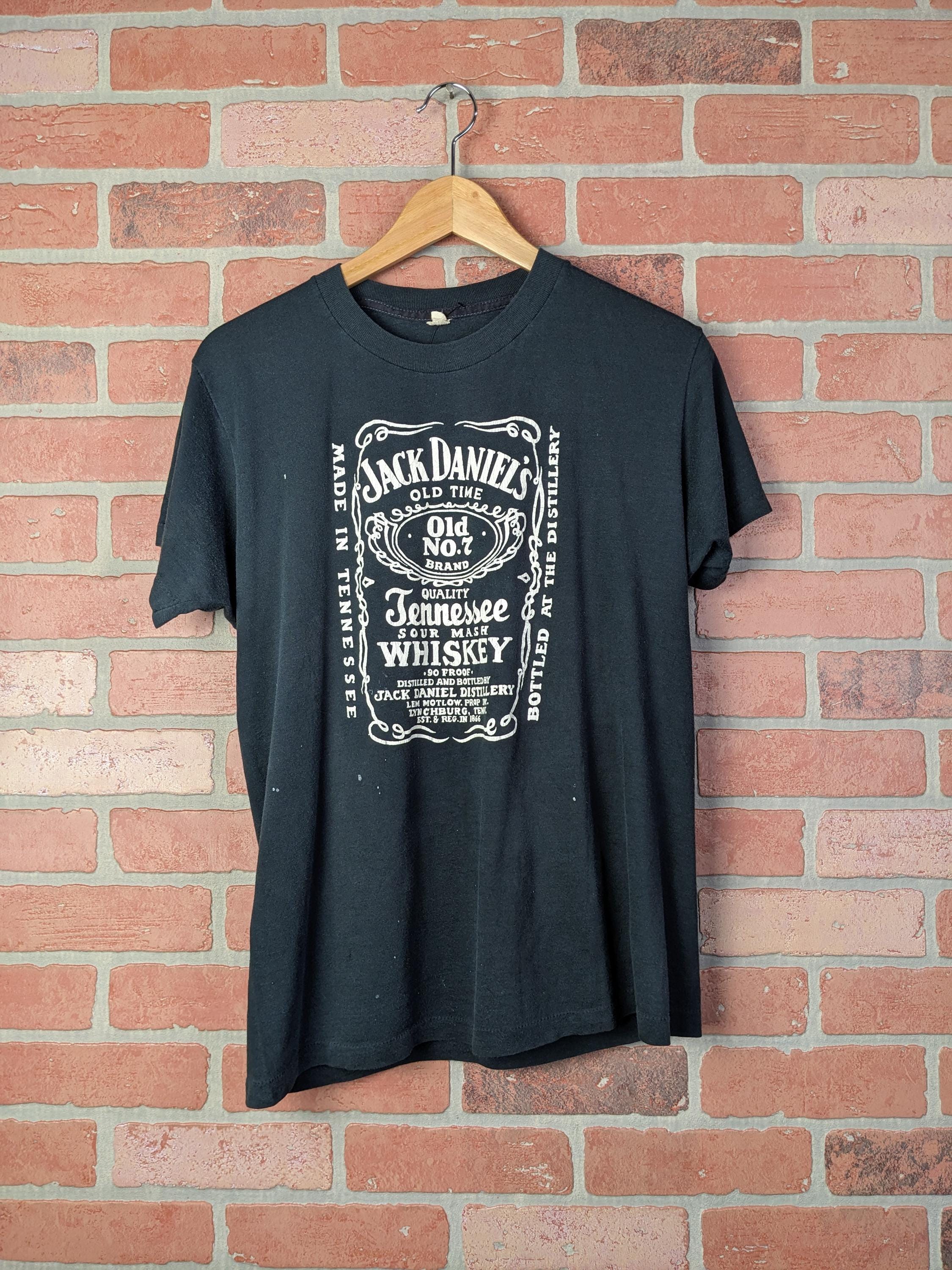 Vintage 70s 80s Jack Daniels Whiskey ORIGINAL Alcohol Promo Tee