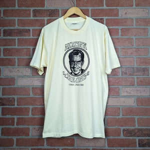 Vintage 80s Richard Nixon&#39;s The One ORIGINAL Nixon Graphic Tee - Extra Large