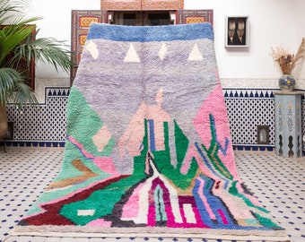 free shipping prestigious Moroccan rug, Area rug, berber rug, handmade rug, contemporary rug, abstract rug, boho rug, home deco, rug