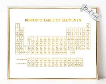 periodic table of elements gold foil print periodic table wall art science teacher gift - Periodic Table Of Elements Gifts periodic table of elements gold foil print periodic table wall art science teacher gift - Periodic Table Of Elements Gifts