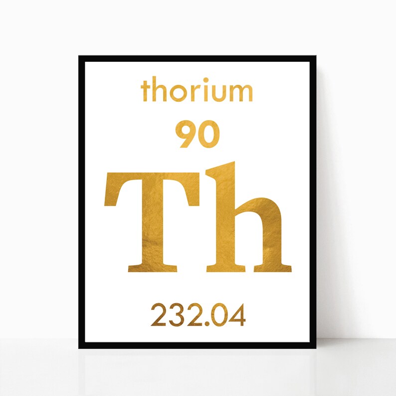 Periodic Table Think Sign Foil Print Set of 3 Periodic Table | Etsy