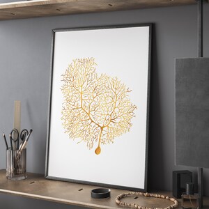 Neuron Anatomy Brain Art Foil Print - Neuroscience Classroom Decor ...