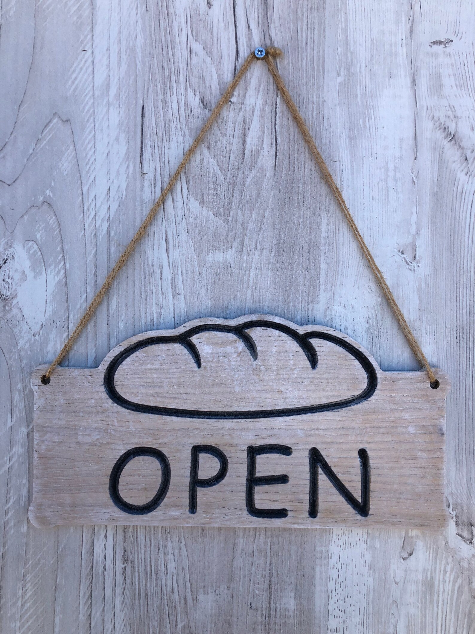 Open Closed Double Sided Sign for Bakeries, Bread Shops, Grocery Stores ...