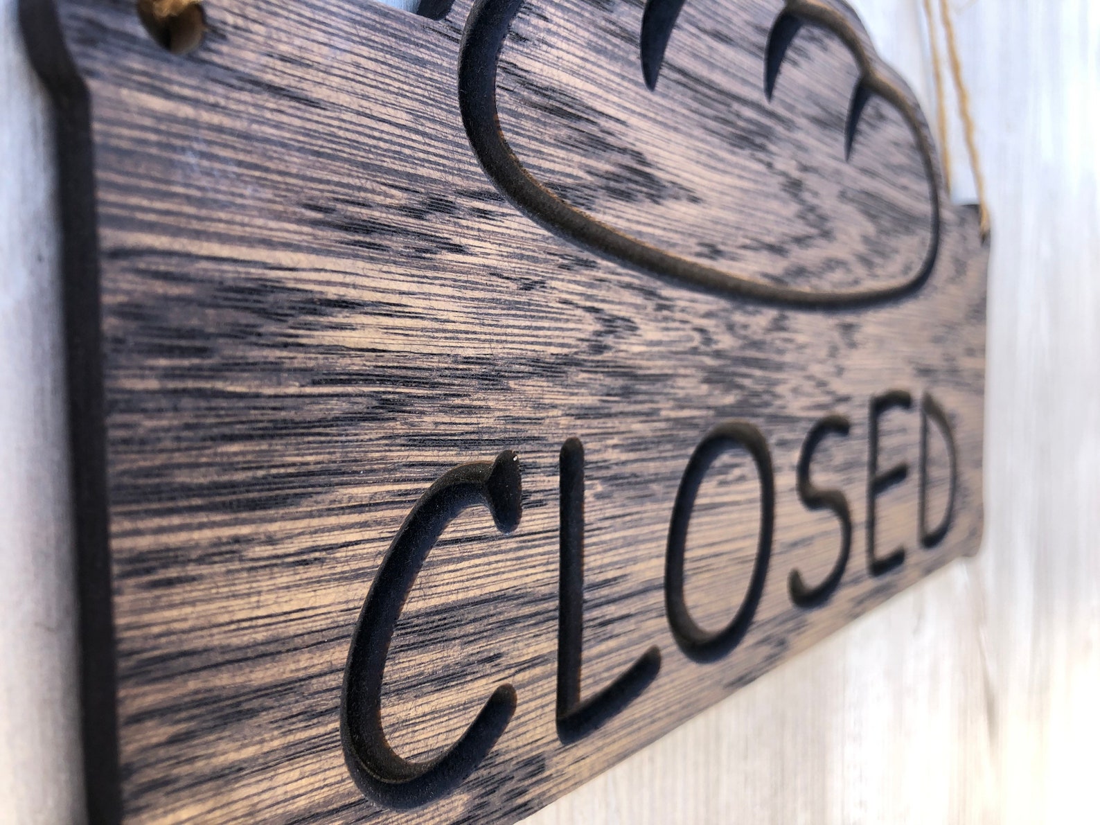 Open Closed Double Sided Sign for Bakeries, Bread Shops, Grocery Stores ...