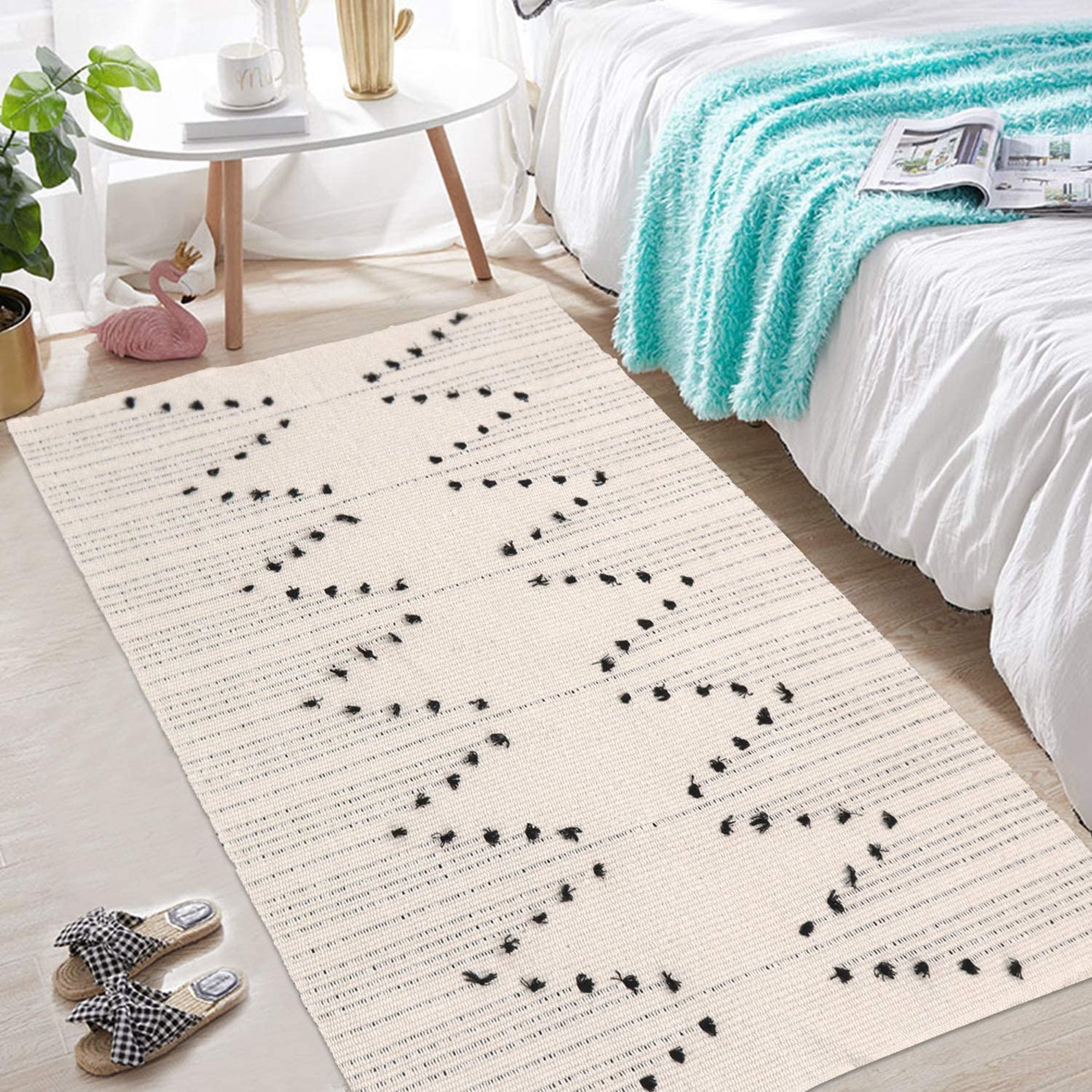 Small Cotton Rugs Doormat Rug Outdoor Boho Cotton Rug Etsy