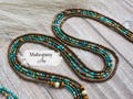 Set of 2 Waist Beads with Clasp or Tie On | Caribbean Breeze | Handmade Boho Belly Jewelry | Weight Loss Tracker | Plus Size | Gift Ideas