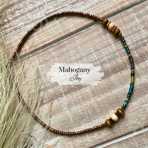 Beaded Anklet with Clasp or Tie On Caribbean Gyal Ankle Bracelet Beads Body Positivity Self Love Beaded Anklet Boho Gift Idea for Women