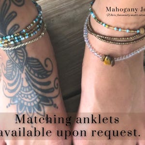 Set of 3 Waist Beads with Clasp or Tie On | Autumn Stack | Handmade Boho Belly Beads | Weight Loss Tracker | Body Jewelry | Gift For Her image 6