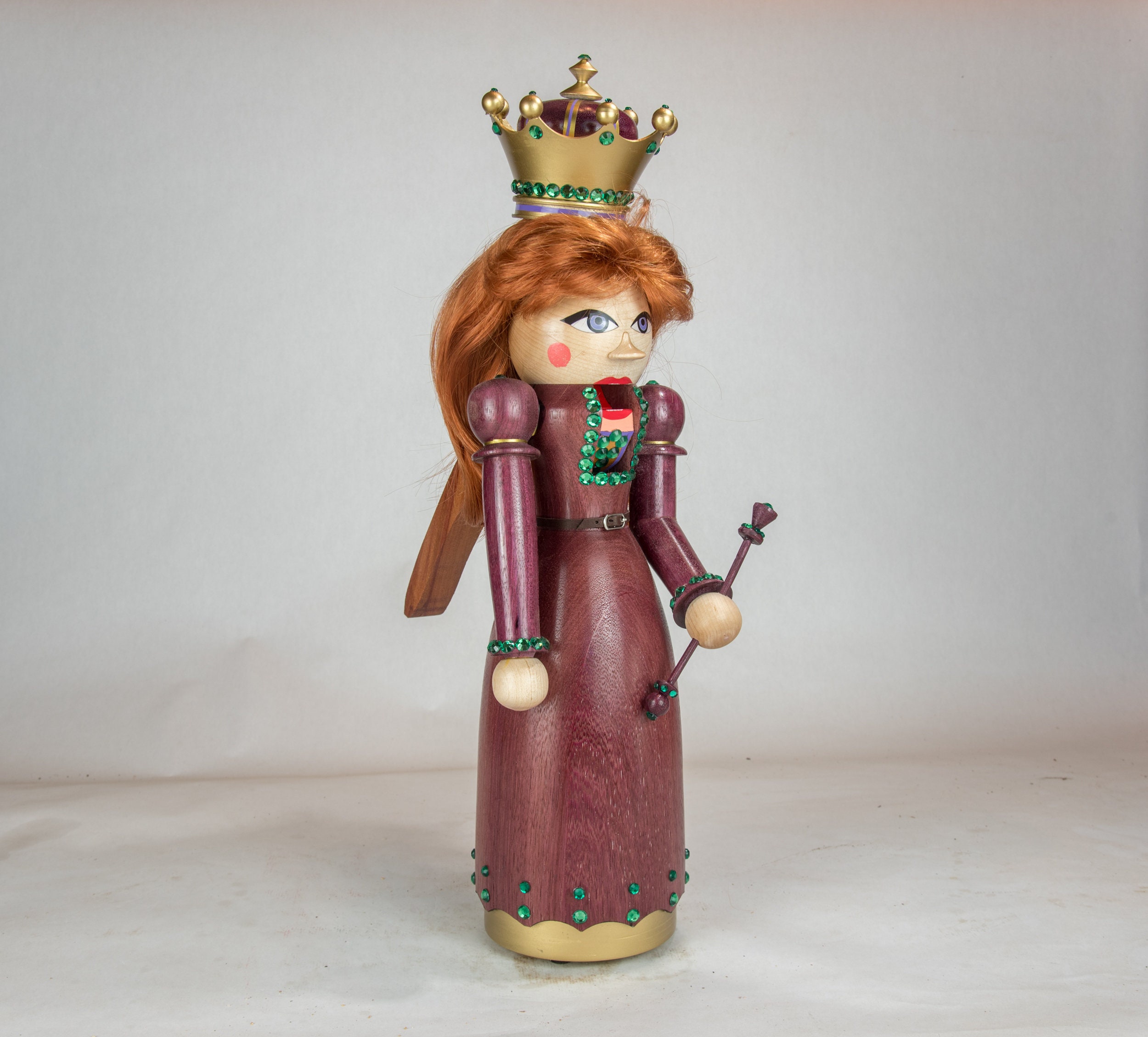 Wooden Nutcracker Queen Handcrafted Etsy