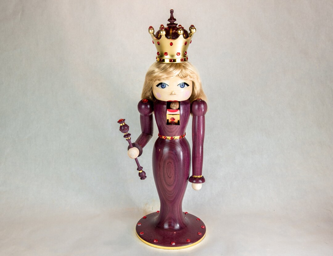 Nutcracker Queen Handcrafted CRACKS NUTS Etsy