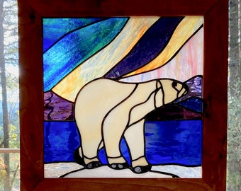 Polar Bear Northern Lights