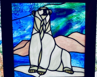 Stained Glass Polar Bear