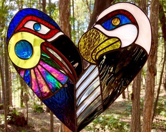 West Coast Inspire Eagle & Raven Stained Glass