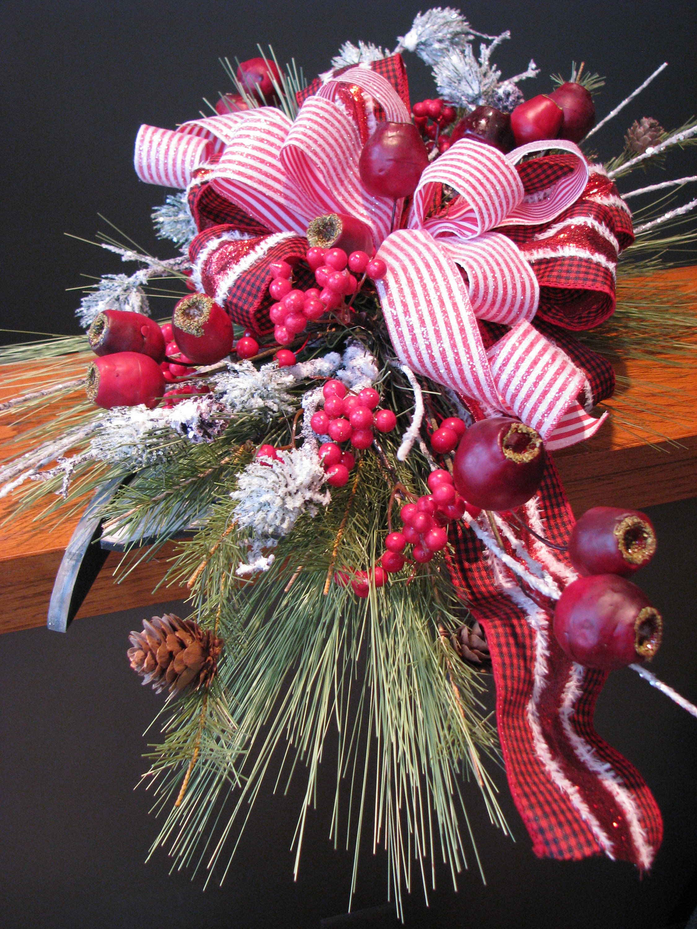 Christmas Table Centerpiece Winter Centerpiece Christmas Etsy